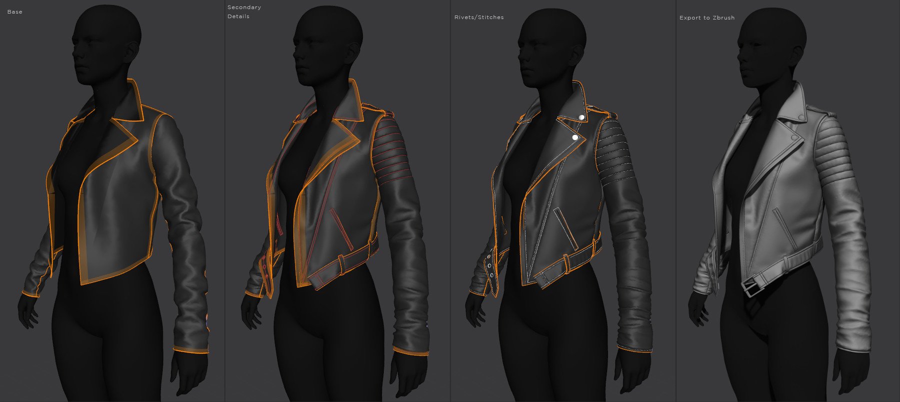 Flippednormals cyberpunk bomber jacket 3d fashion design course фото 13