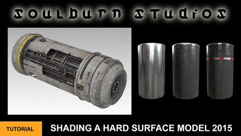 Shading A Hard Surface Model 2015: Texturing A Scifi Power Cell Video Tutorial