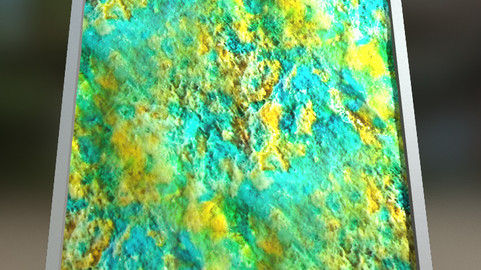 Yellow and Turquoise Rock Texture