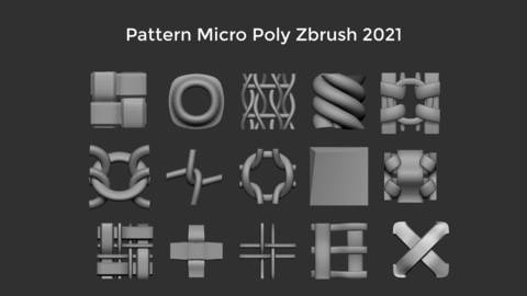 Pattern Micro Poly Zbrush 2021