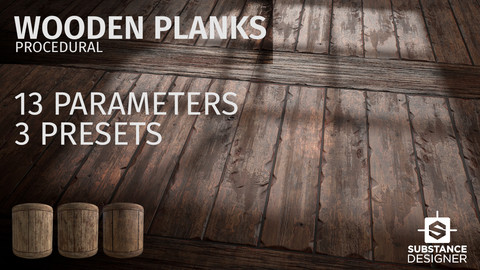 wooden planks procedural