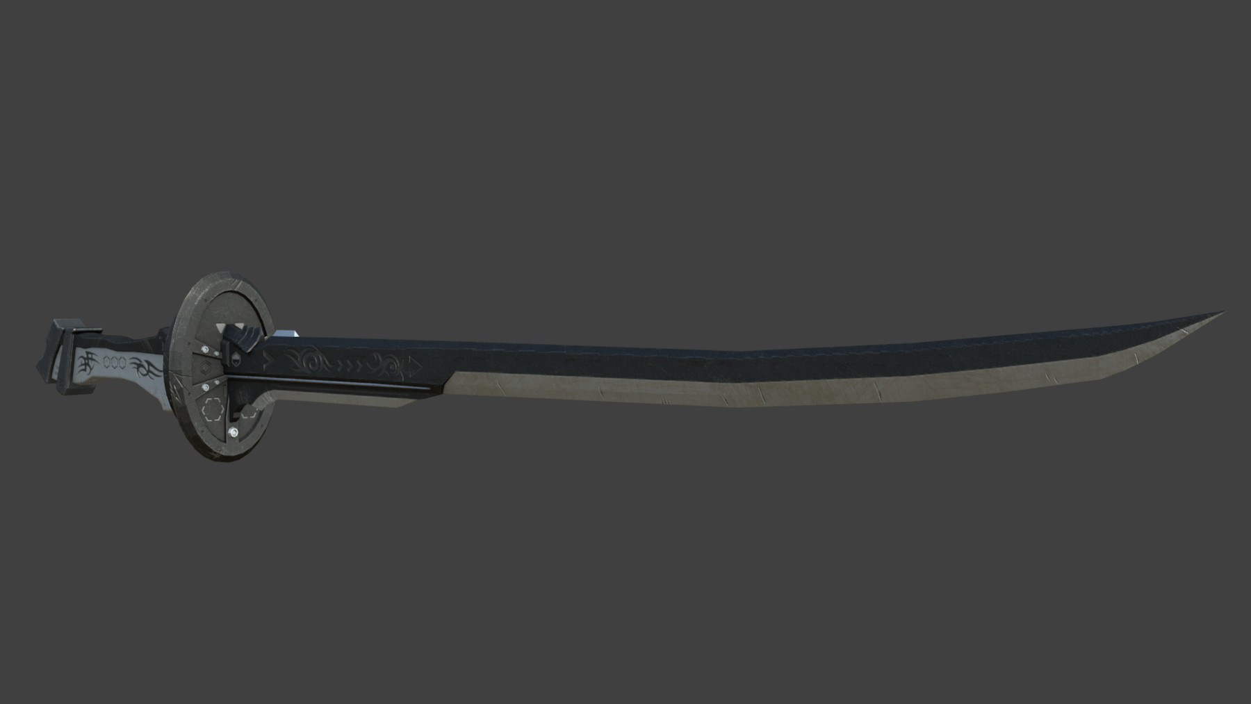 dark blade Low-poly 3D Model