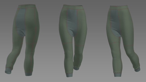 sport pants- pants- Marvelous designer & CLO3d projects- obj- FBX