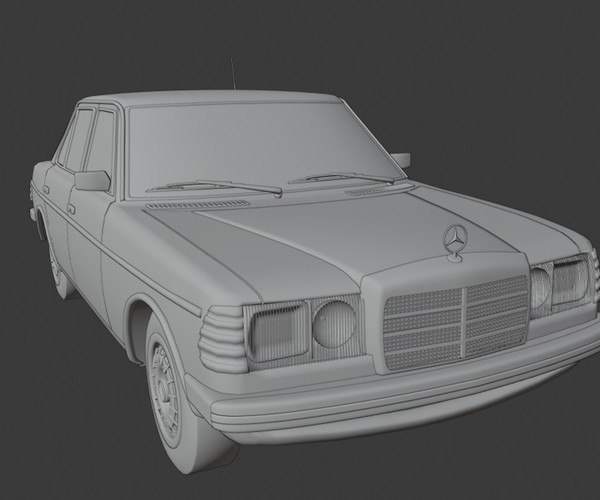 Artstation Mercedes Benz W123 Car Resources