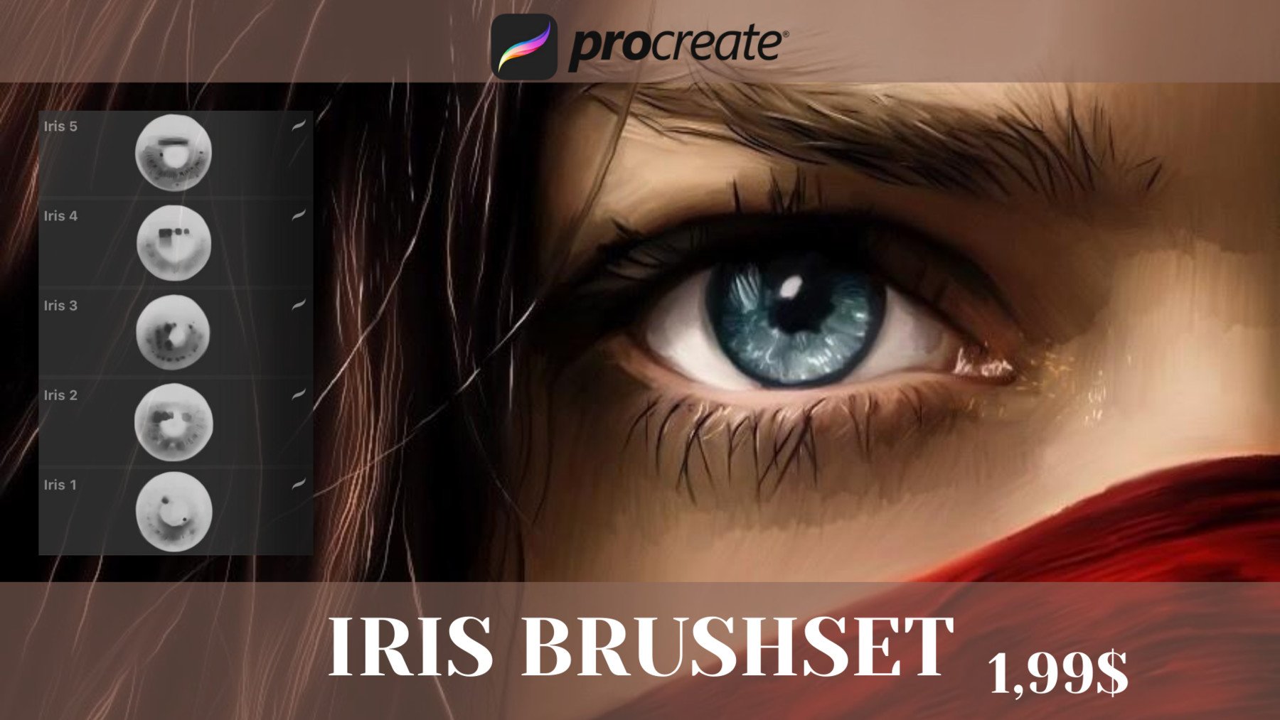 procreate iris brush free