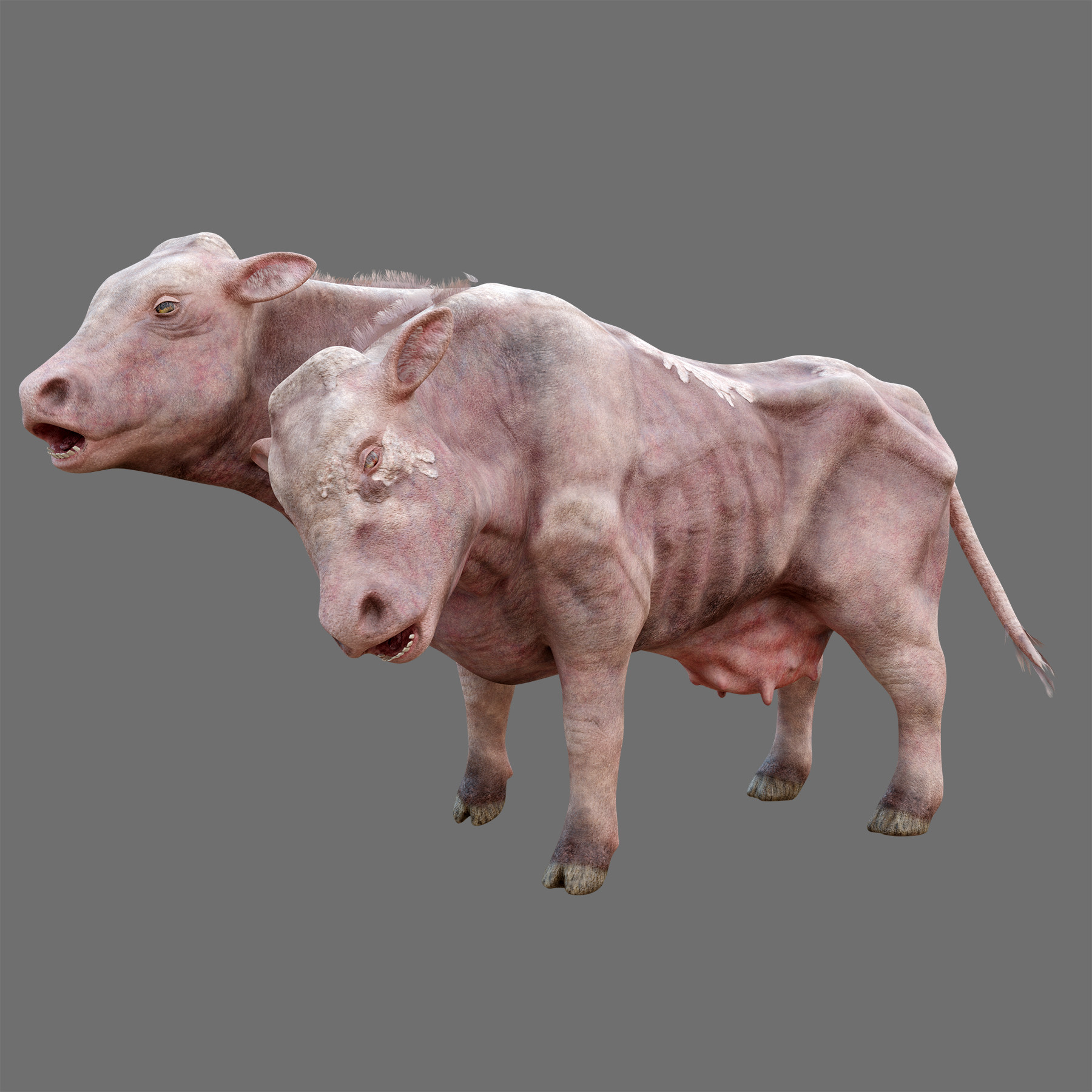 ArtStation - Mutated Cow | Game Assets