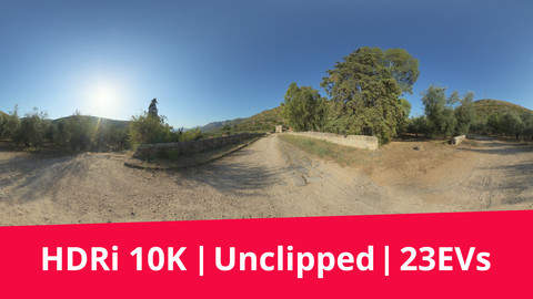 HDRi - Trail, Trees And Mountains