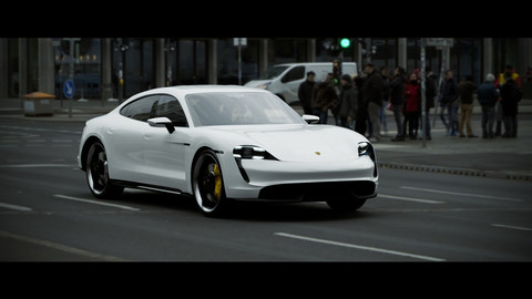 Porsche Taycan Turbo S electric car