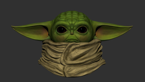 Bust baby Yoda.