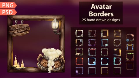 Stylized Avatar Borders