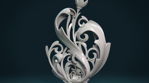 Scroll plant Sculpture