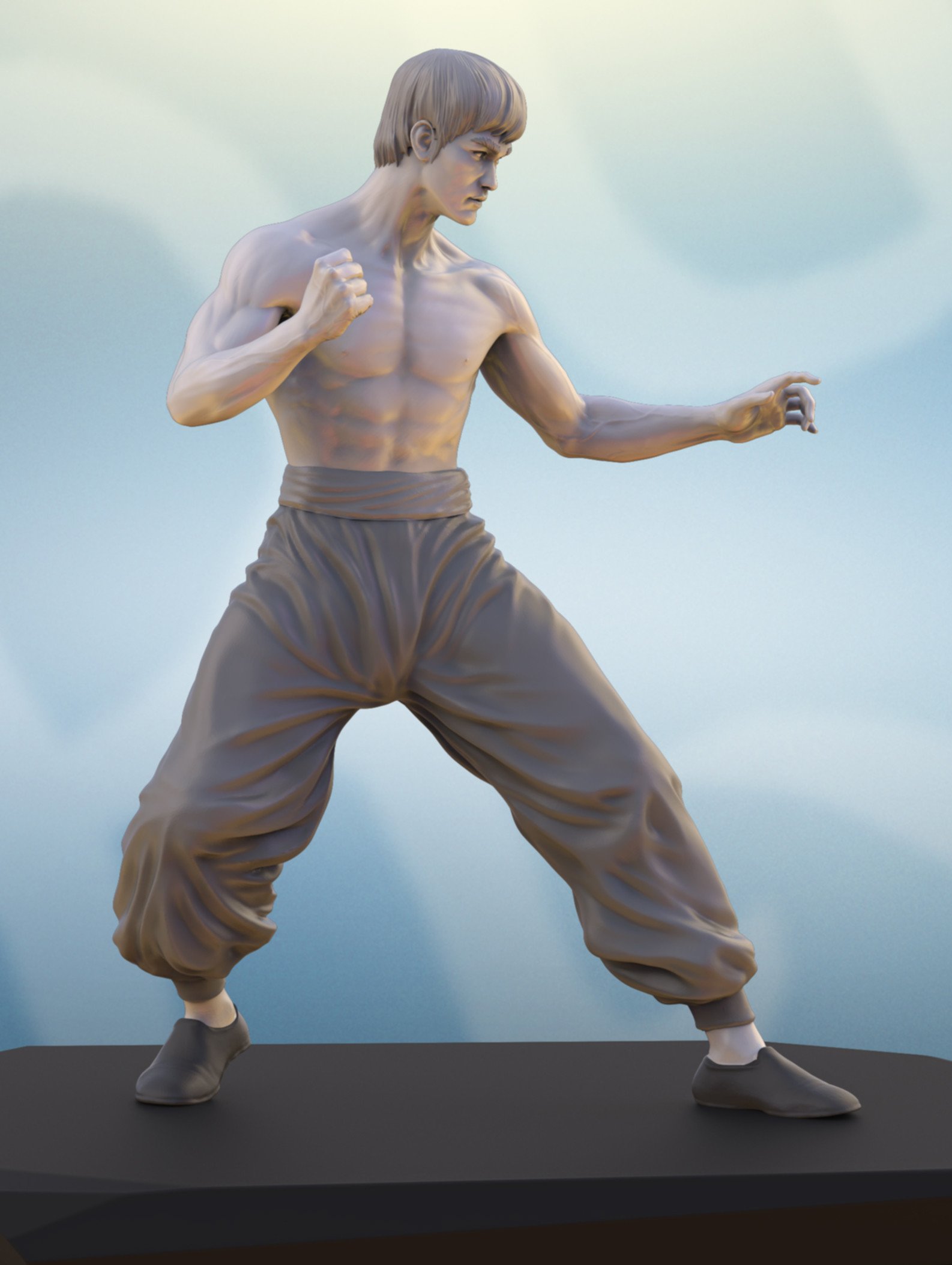 ArtStation Bruce Lee 3d model Resources