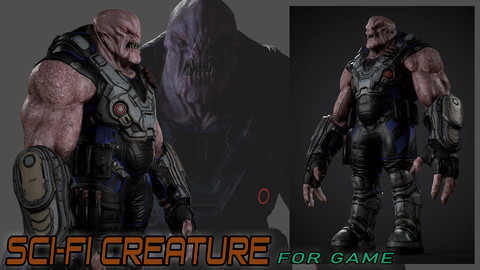 Sci-fi Creature for game