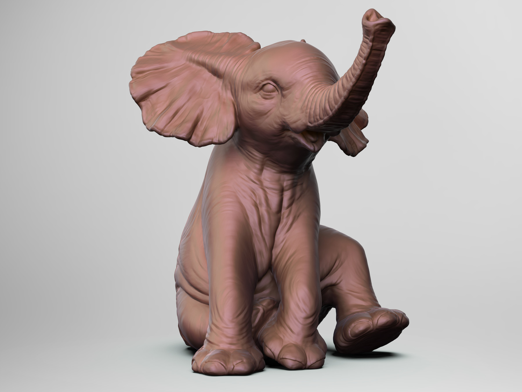 ArtStation - Baby Elephant For 3D Print | Resources