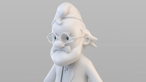 Cartoon Old Gnome