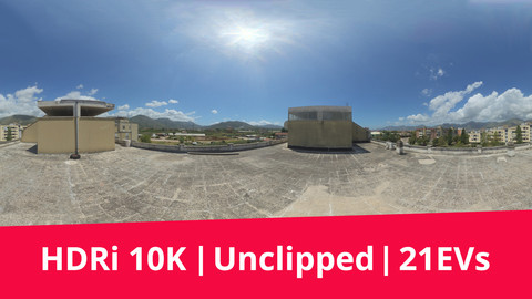 HDRi - Sky, buildings and terrace