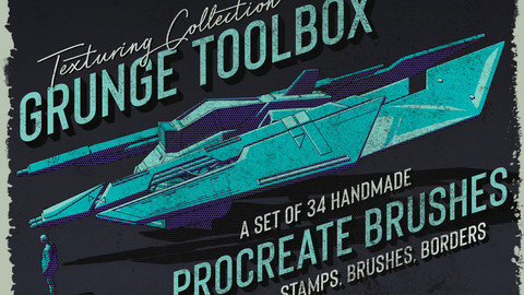 Grunge Toolbox Procreate Brushes