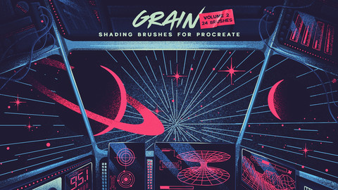 Grain Volume 2 Procreate Brushes