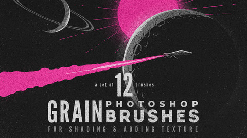 Grain volume 1 Photoshop Brushes