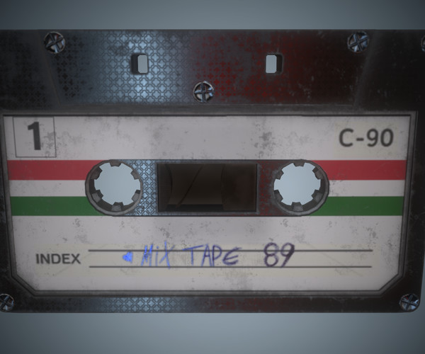 ArtStation 15 Cassette Tapes Game Assets
