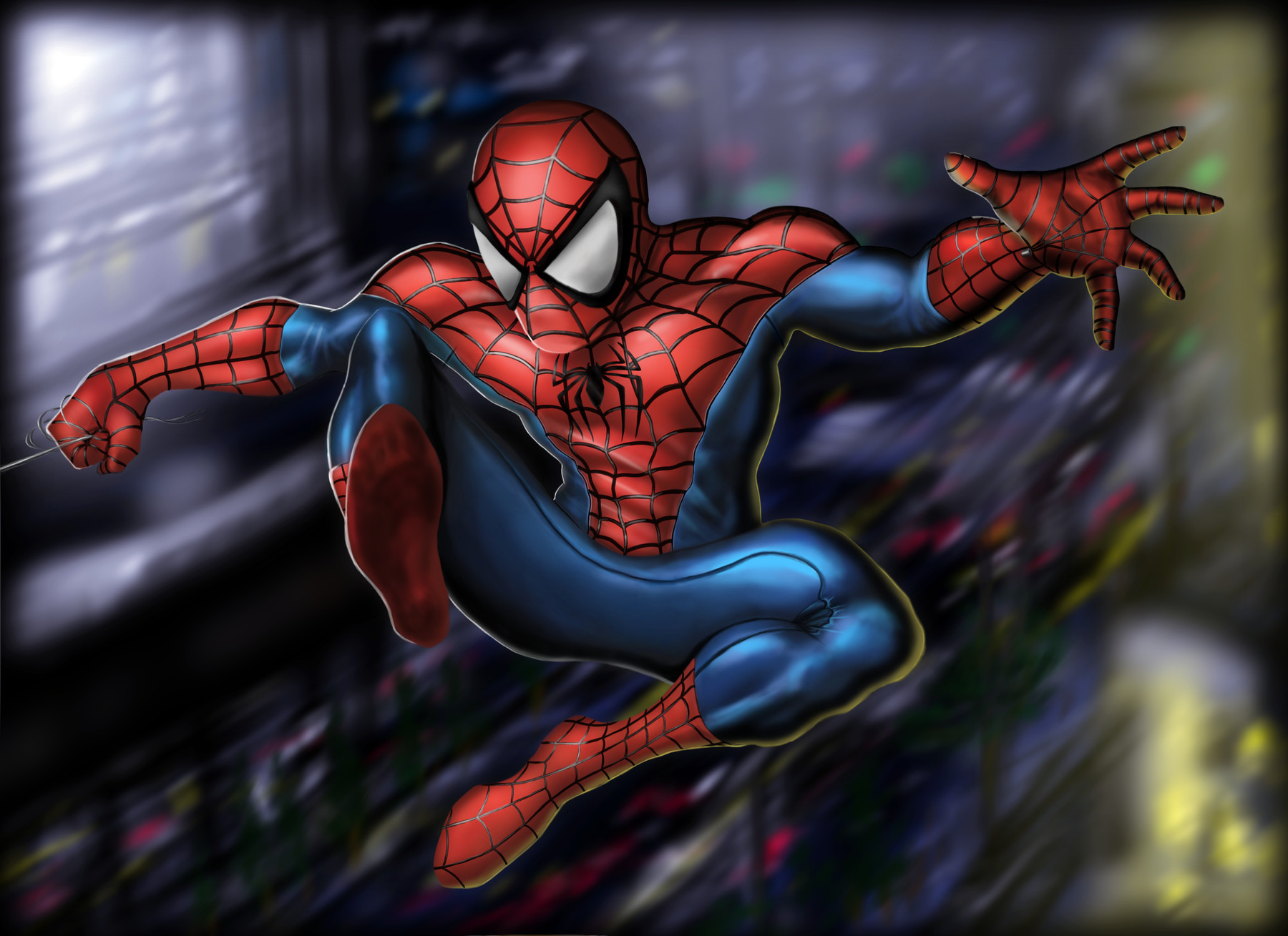 Spider-Man Poster with PSD file