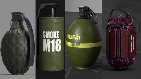 Frag hand grenades PACK