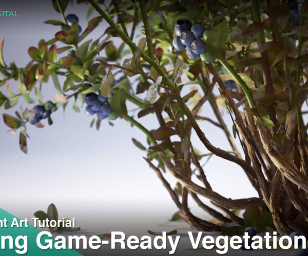 ArtStation - Creating Game-Ready Vegetation | Patrick Gladys | Tutorials