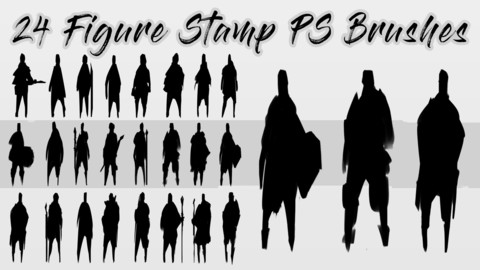 Figure Silhouette Stamp brushes