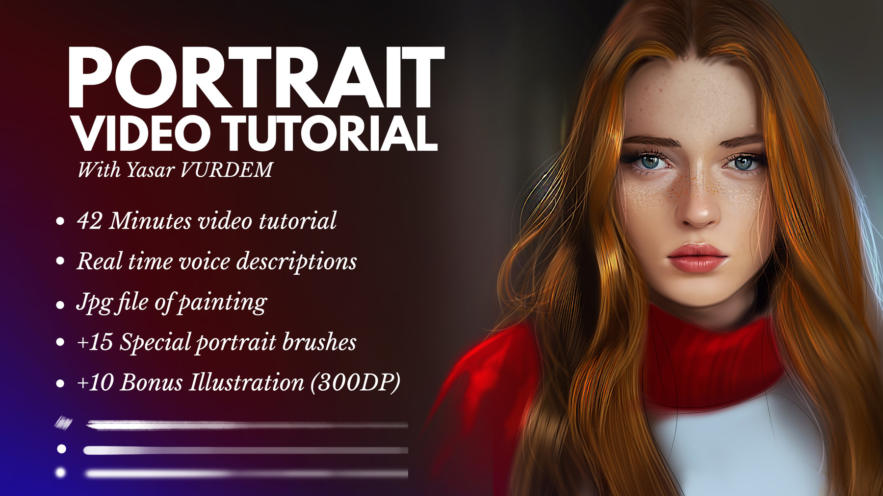 ArtStation - Portrait Painting in Photoshop Video Tutorial | Tutorials