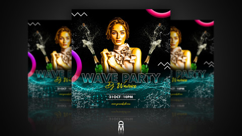 Square Party Flyer / Poster Template