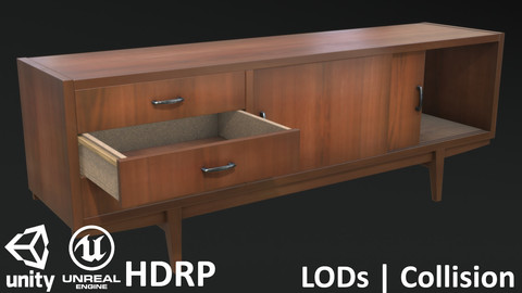 Soviet Chest of Drawers Long - Clean