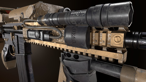 Daniel Defence MK18 Gun 3d Model