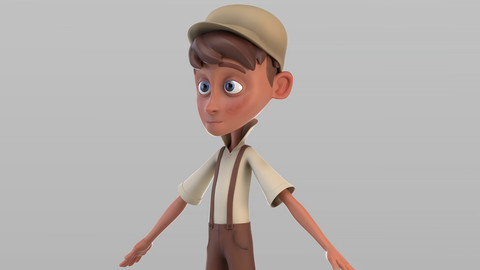 Cartoon Newsboy