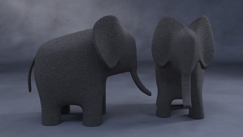 DAZ Studio freebie: deco elephant