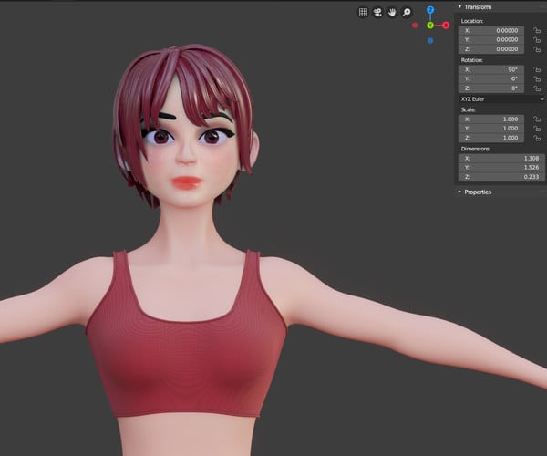 ArtStation - Stylized Character Girl - Alice - Blender Cycles And Eevee ...