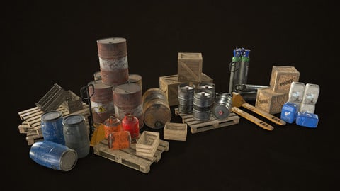 Industrial Warehouse Pack Vol 1 - Low Poly