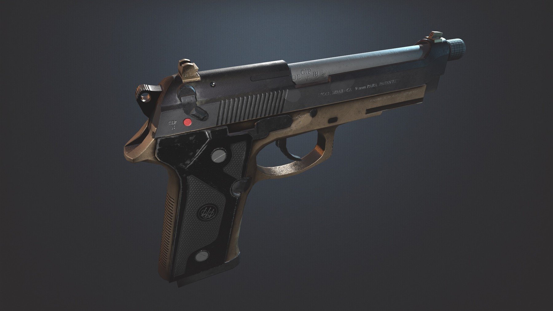 ArtStation - The Pistol Beretta M9 | Resources