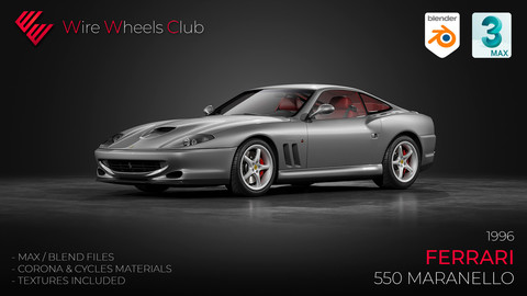1996 Ferrari 550 Maranello - 3D Model