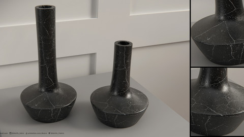 Decorative Vase | 3d Model | 4k Textures | 2 Sizes