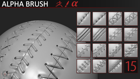 Stitches\Seams alpha brushes v2