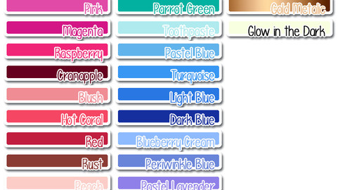 Color Palette 8 for Clip Studio Paint and Ex