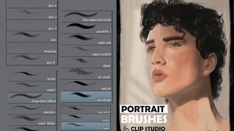 Portrait Brushes for Clip Studio Paint