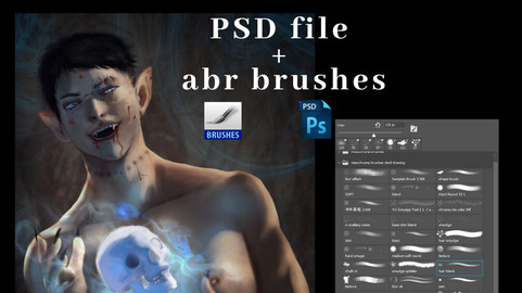 Psd file and brushes