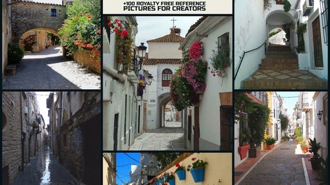 Spain's Towns:+100 Royalty Free Reference Pictures