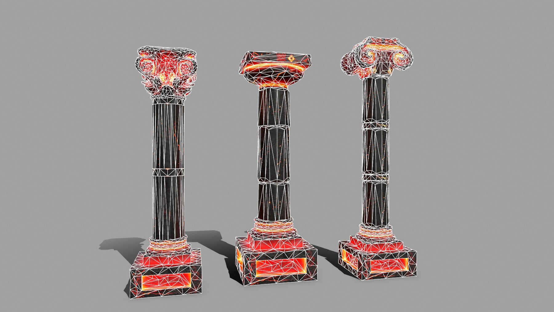 ArtStation Pillar Set Game Assets