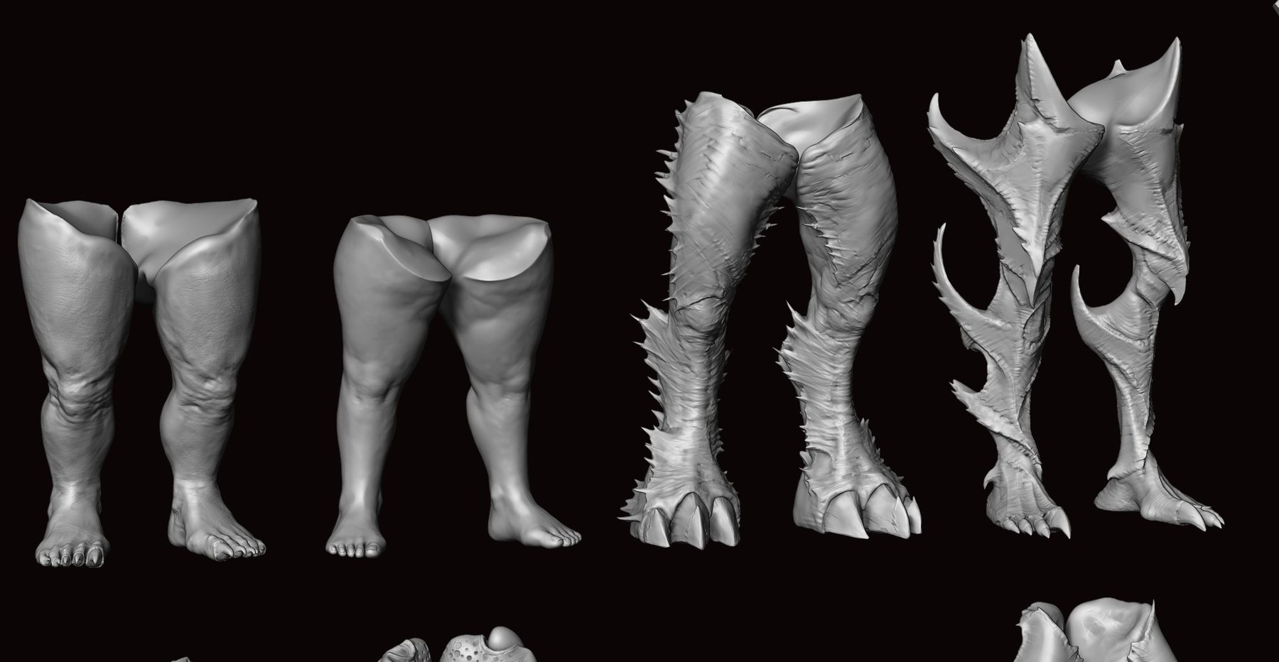 ArtStation LEGS 33 Character & Creature legs Zbrush Insertmesh