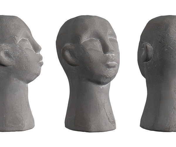 ArtStation Concrete Head Sculpture Game Assets