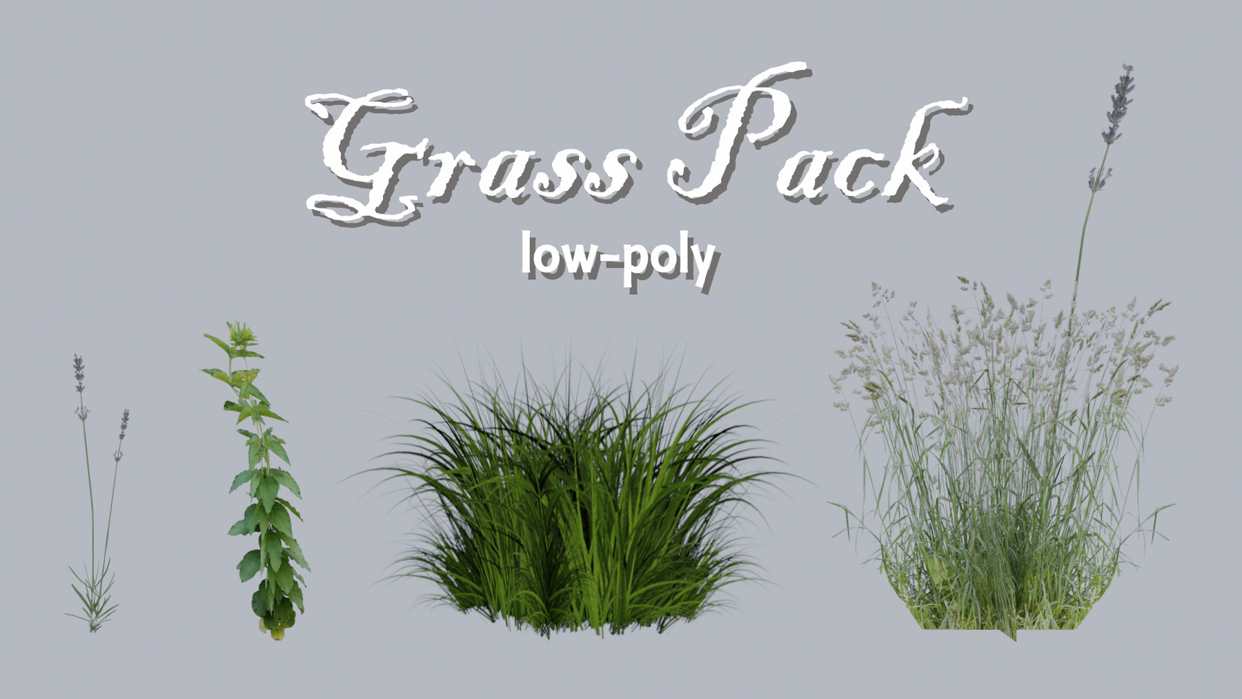 ArtStation - Low-Poly Grass Pack | Game Assets