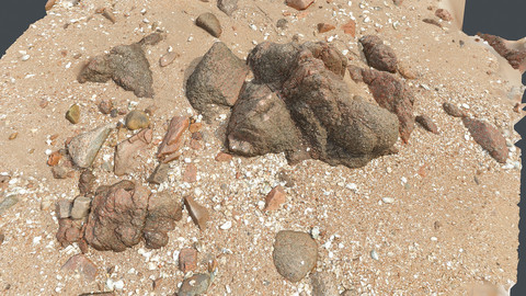 Photoscan_Beach Rock_0049_only HighPoly Mesh (16K Texture)