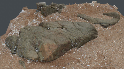 Photoscan_Beach Rock_0064_only HighPoly Mesh (16K Texture)